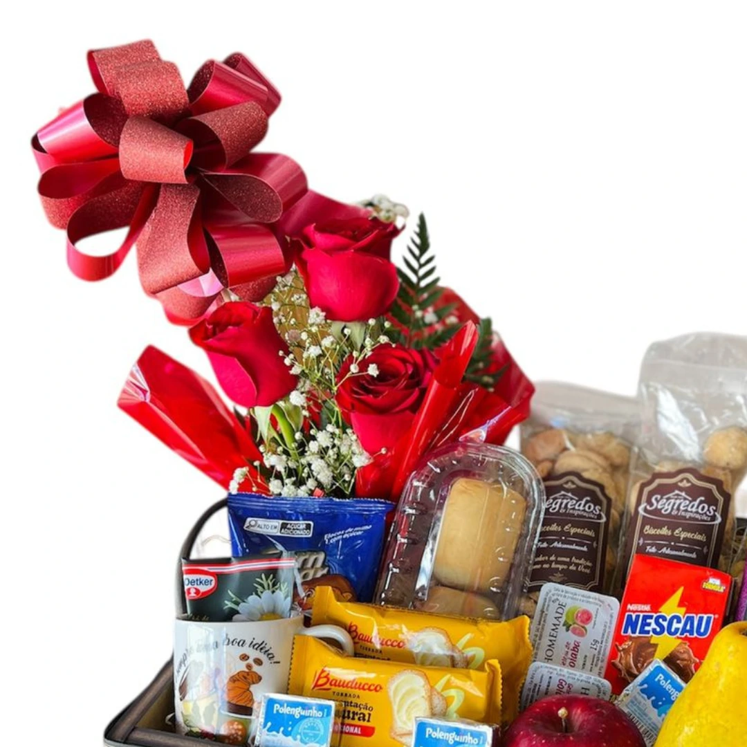 Cesta de Café da Manhã Love Luxo - Imagem 2