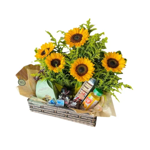 Cesta de Café da Manhã Gourmet Sol da Manhã